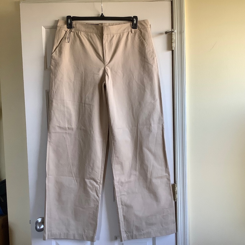 ZARA NWOT Wide Leg Khaki Pants SZ XL